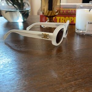 Celine Triomphe Oval Sunglasses, 52mm
